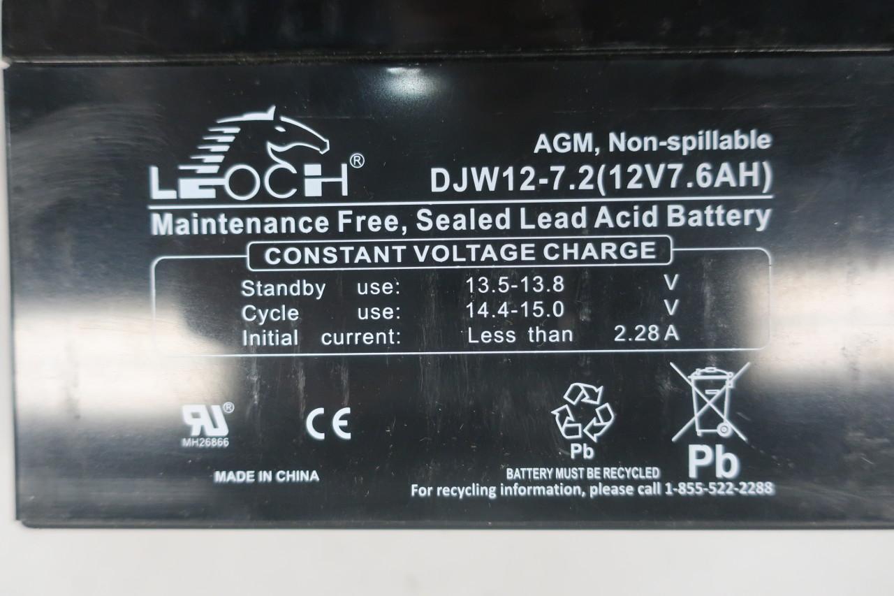 Leoch DJW12-7.2 outlet 12V 7.6AH Battery