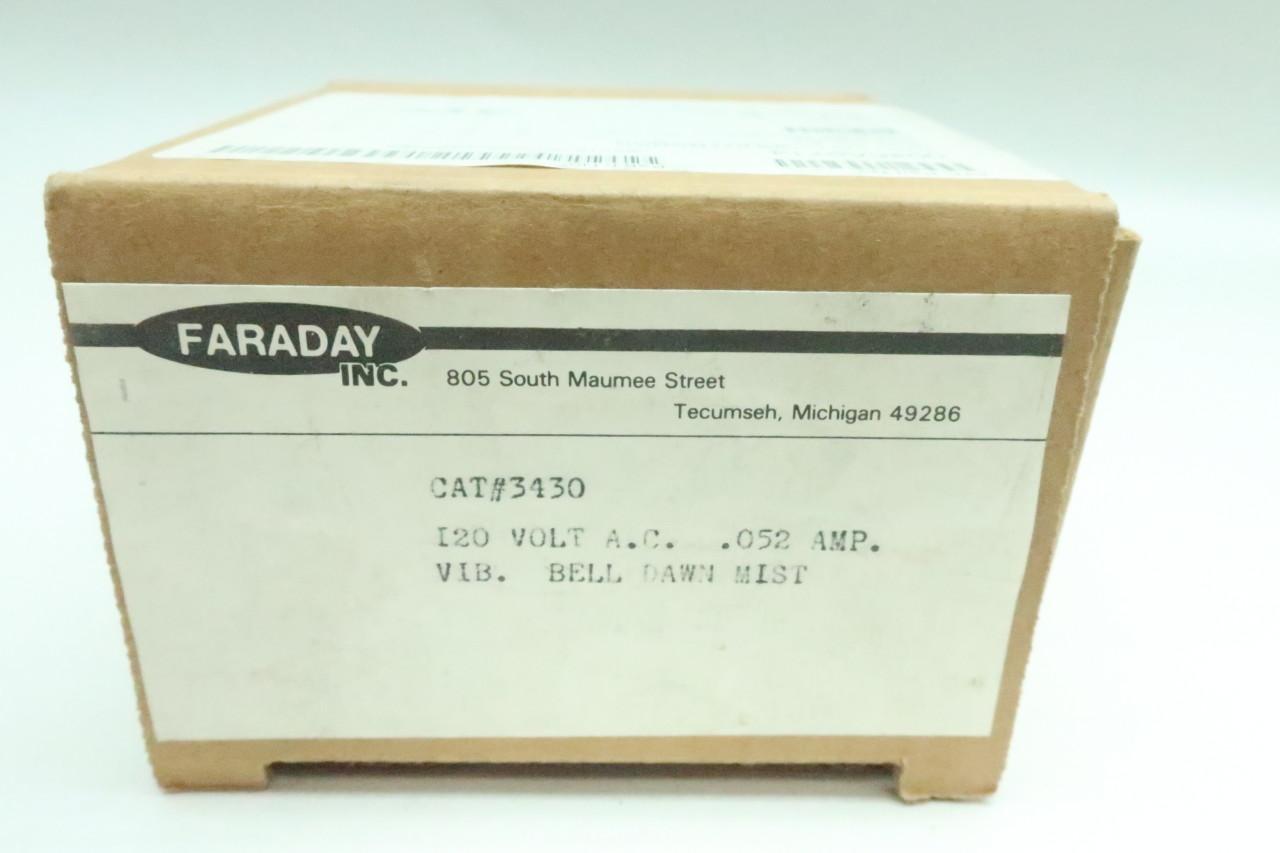 Faraday Signaling Devices Modular Vibrating Bell #3430 Red NOB NOS Security 