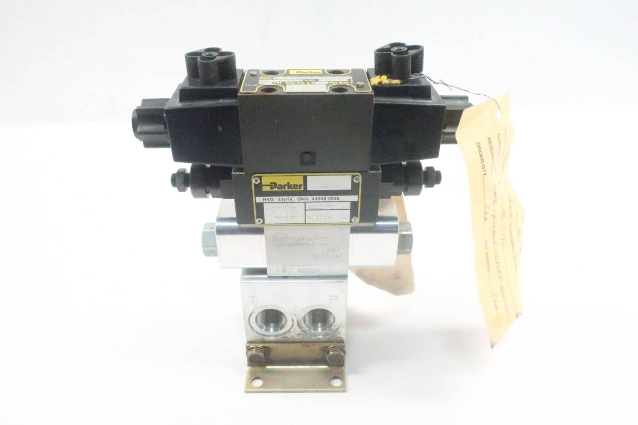 Parker D1vw004cnyw Fm2ddsn55 Hydraulic Directional Control Valve 5000psi 120v Ac