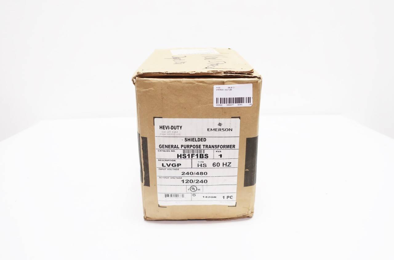 Emerson Hs1f1bs Voltage Transformer 1kva 240 480v-ac 120 240v-ac