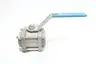 CONTROMATICS C 1G11-CC-TW1-DL MANUAL STAINLESS BALL VALVE 2IN NPT thumbnail 1