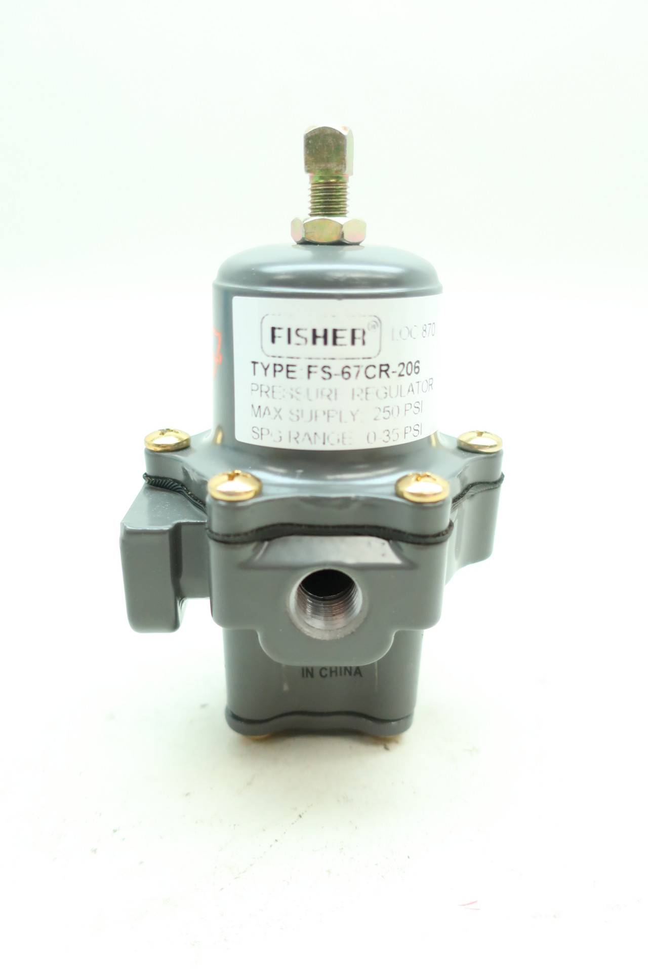 FISHER 67R/206 Pressure Regulator 250PSI 0-35PSI 1/4IN NPT FISHER 67R/206 Pressure Regulator 250PSI 0-35PSI 1/4IN NPT