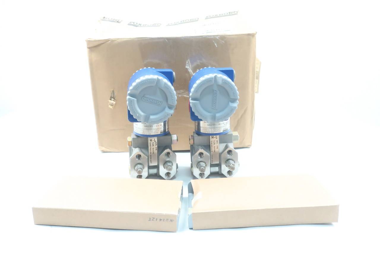 Box of 2 FOXBORO IDP10-D22C21C-M1 Pressure Transmitter 0-210KPA 12.5-42V-DC Box of 2 FOXBORO IDP10-D22C21C-M1 Pressure Transmitter 0-210KPA 12.5-42V-DC